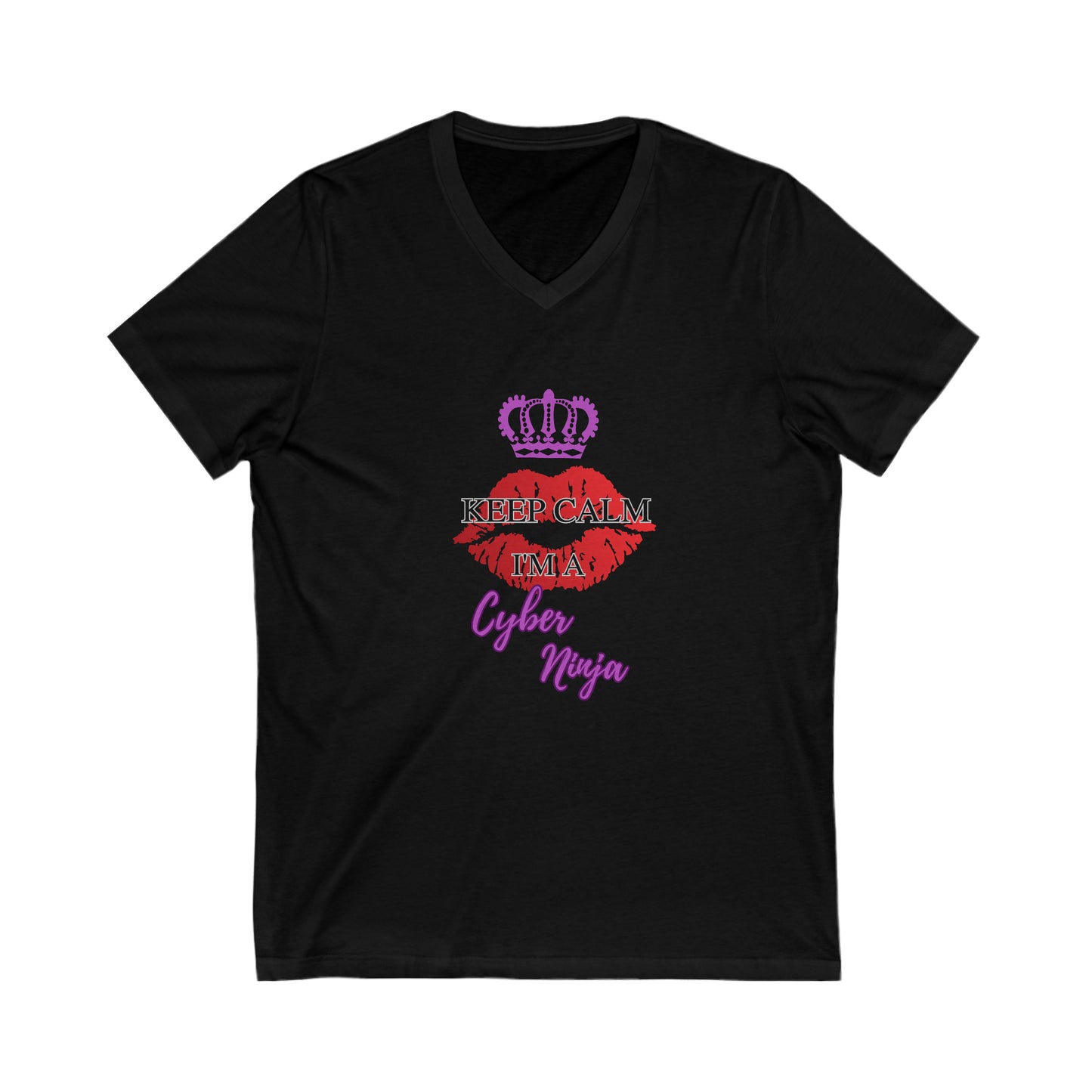 Keep Calm Short Sleeve V-Neck Tee