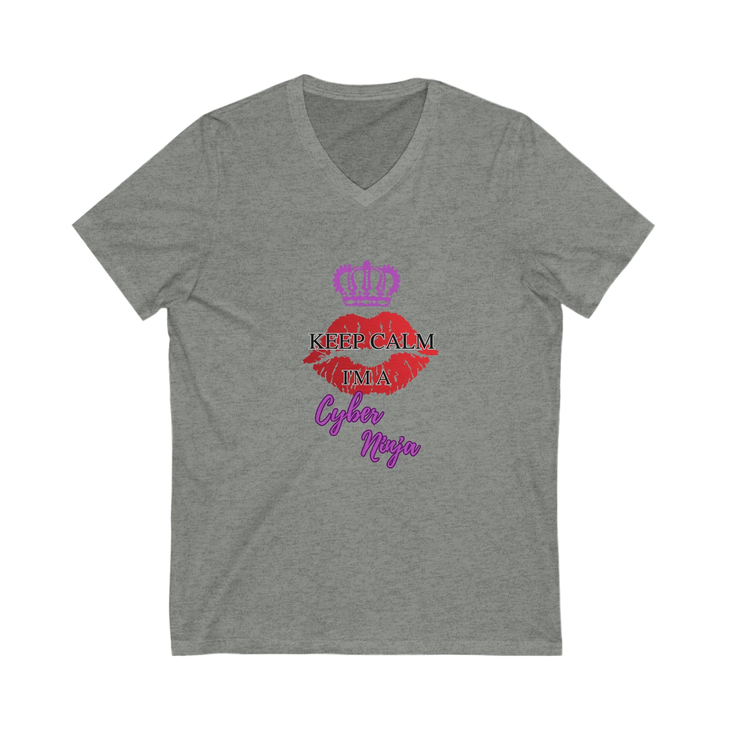 Keep Calm Short Sleeve V-Neck Tee