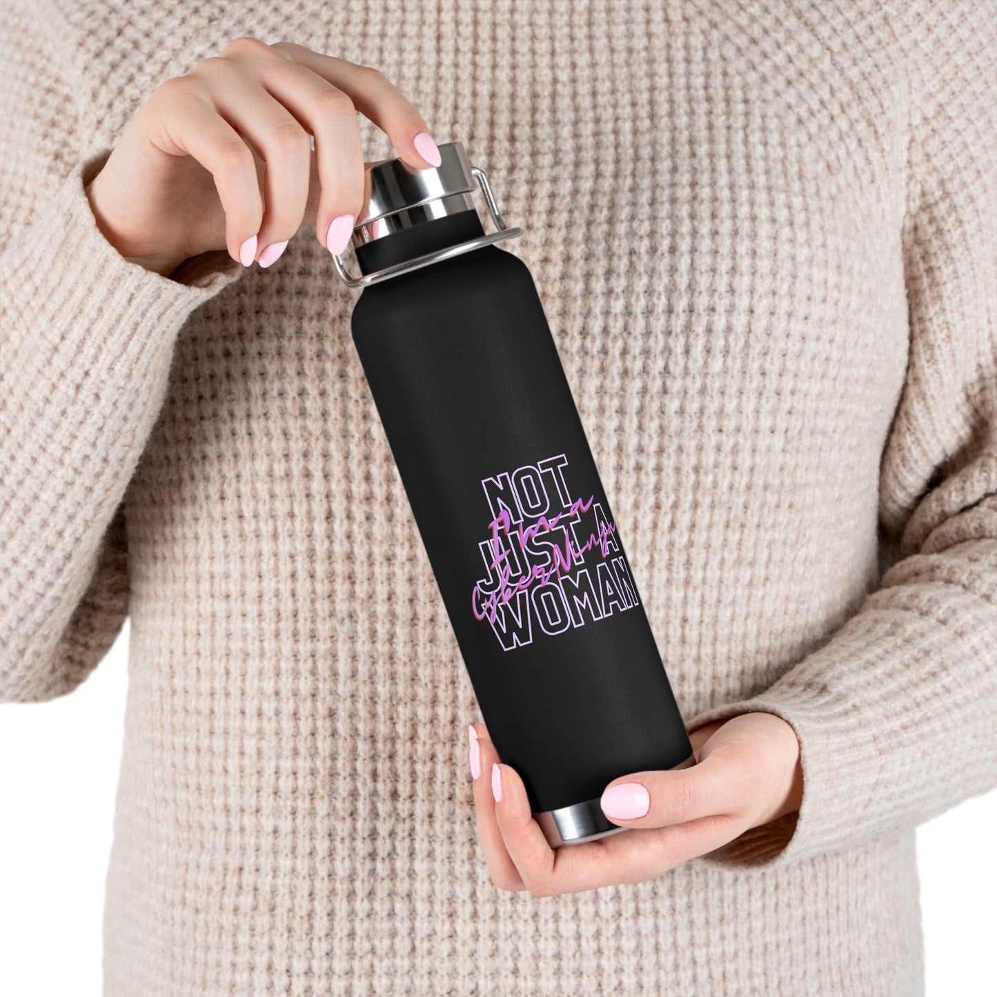 Not just a Woman Copper Vacuum Insulated Bottle, 22oz