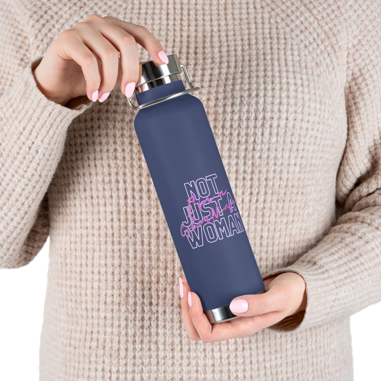 Not just a Woman Copper Vacuum Insulated Bottle, 22oz