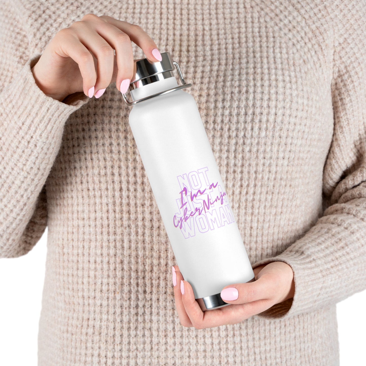 Not just a Woman Copper Vacuum Insulated Bottle, 22oz