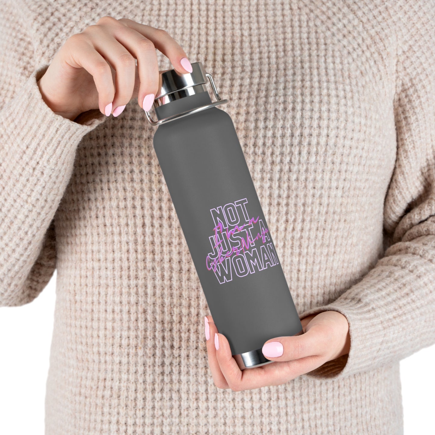 Not just a Woman Copper Vacuum Insulated Bottle, 22oz